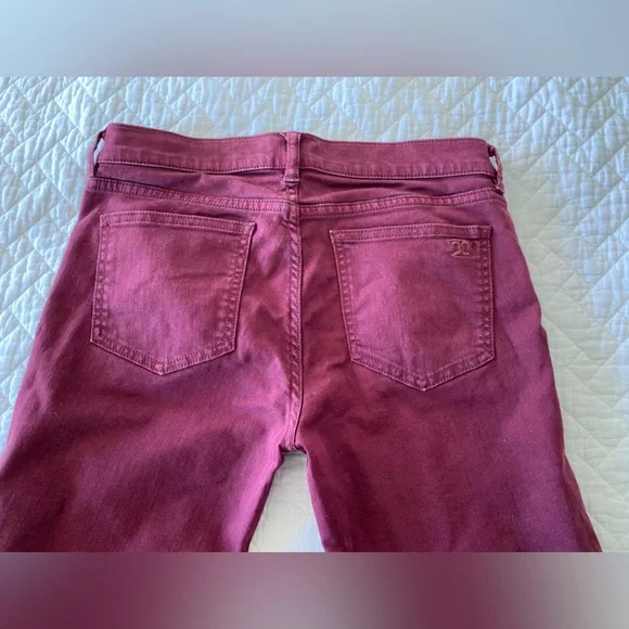 Tory Burch Super Skinny Jean in Burgundy - Picture 8 of 8